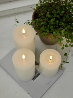 LED-kynttilä Flamme Flow 17,5 cm valkoinen><noscript><img width=