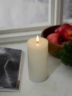 LED-kynttilä Flamme Flow 17,5 cm valkoinen><noscript><img width=
