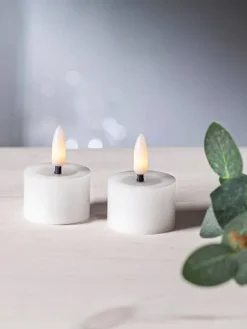 LED-kynttilä Flamme Flow 4 cm valkoinen 2 kpl><noscript><img width=