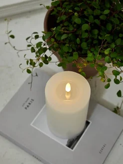 Star Trading Koriste- Ja Kausivalot|LED-kynttilä Flamme Flow 15 cm valkoinen