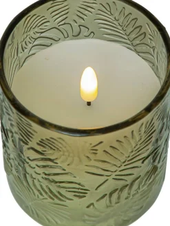 LED-kynttilä Flamme Leaf 10 cm vihreä><noscript><img width=