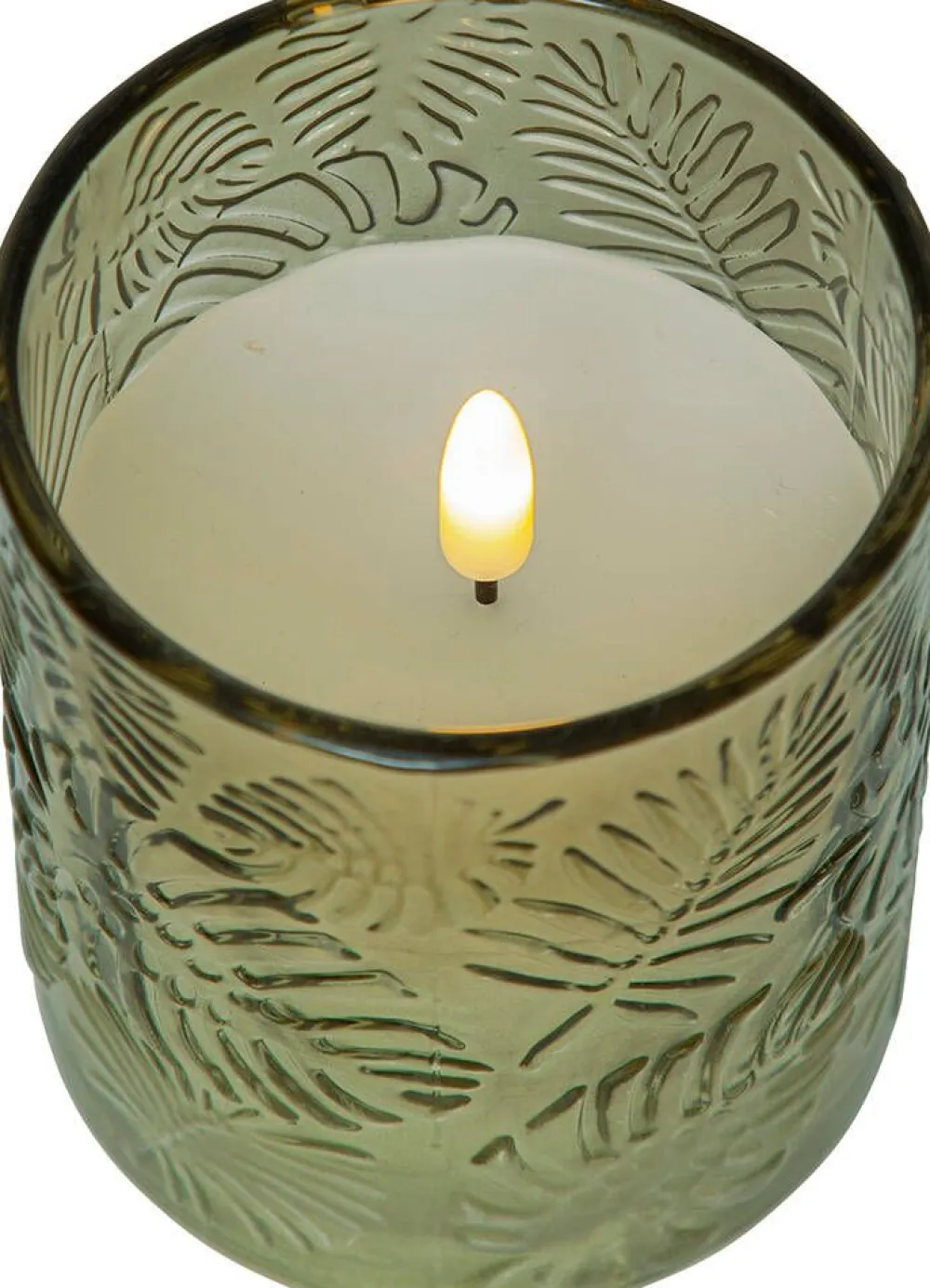 LED-kynttilä Flamme Leaf 10 cm vihreä>Star Trading New