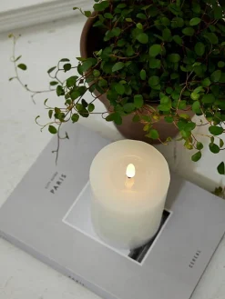 Star Trading Koriste- Ja Kausivalot|LED-kynttilä Flamme Flow 12,5 cm valkoinen