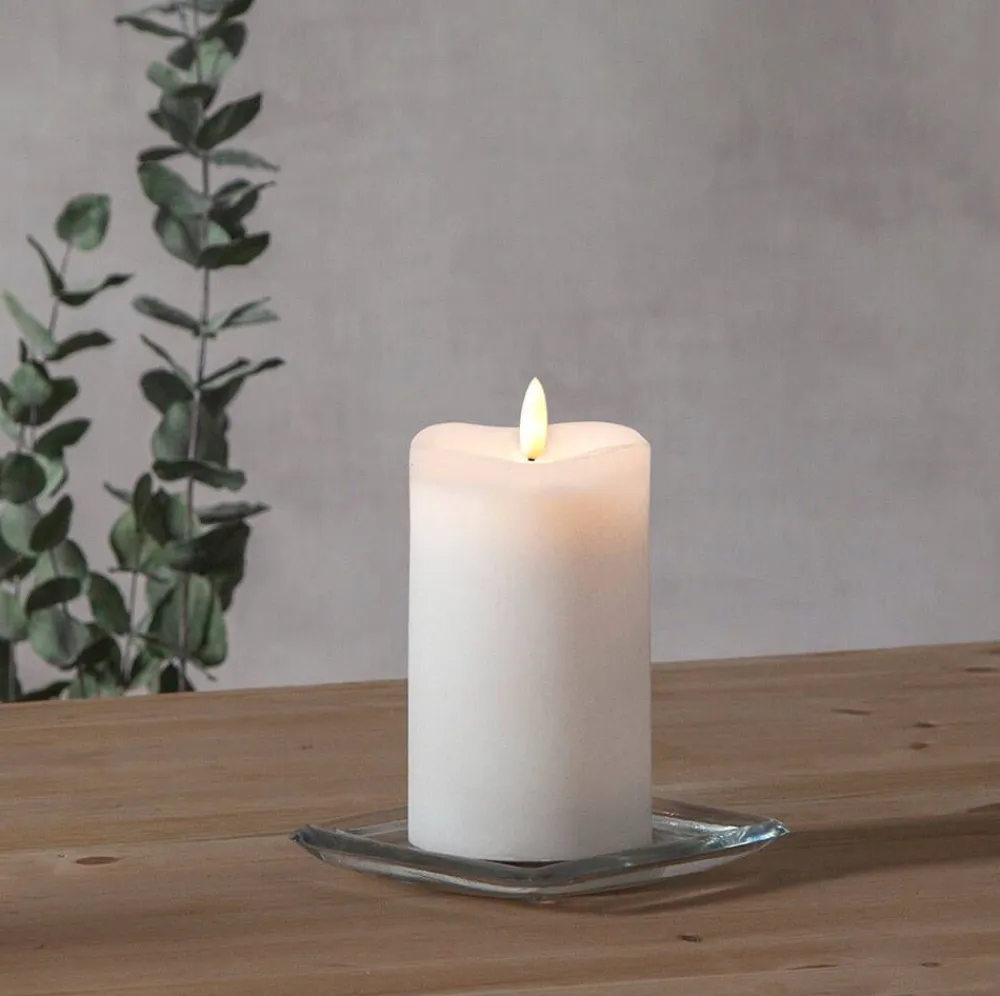 LED-kynttilä Flamme 14 cm valkoinen>Star Trading