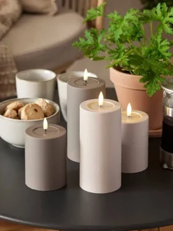 LED-kynttilä Flamme Soft 12,5 cm ruskea><noscript><img width=