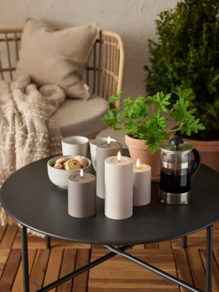 LED-kynttilä Flamme Soft 17,5 cm beige><noscript><img width=