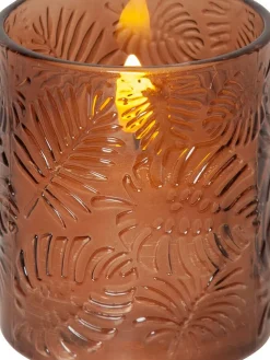 LED-kynttilä Flamme Leaf 10 cm ruskea>Star Trading Clearance