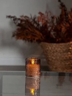 LED-kynttilä Flamme Leaf 10 cm ruskea>Star Trading Clearance