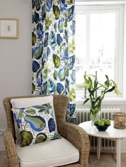 Svanefors Verhot Ja Verhotarvikkeet|verhot A&E 145x250 cm sininen 2 kpl