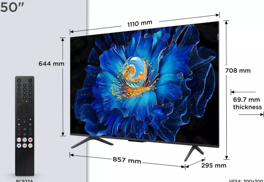 4K QD-MINI 50C61KS 50" LED-TV>Tcl Hot