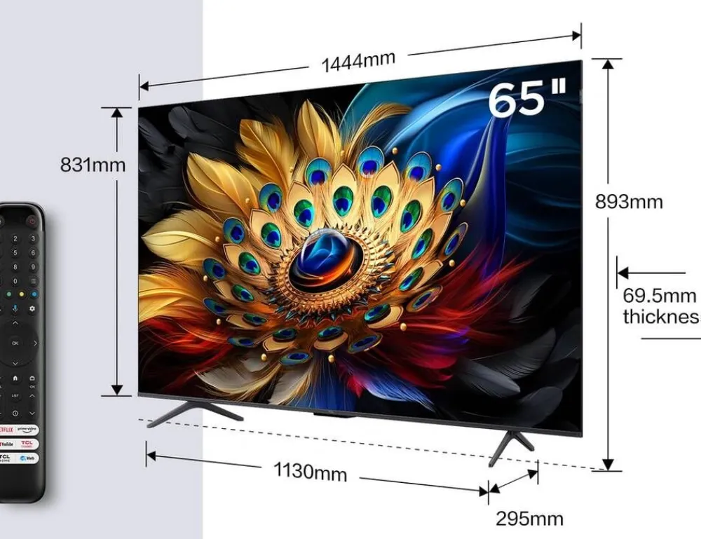 Tcl Televisiot|QLED-TV 65" 4K 65C69B