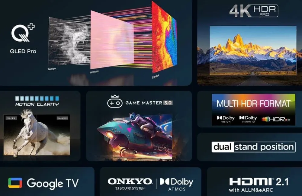 Tcl Televisiot|QLED-TV 65" 4K 65C69B