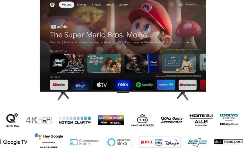 Tcl Televisiot|QLED-TV 65" 4K 65C69B