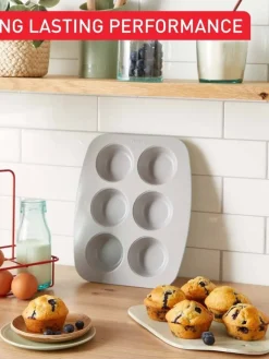 Tefal Paistoastiat|muffinivuoka 6 kuppia Ceramik 27,5x22,5 cm