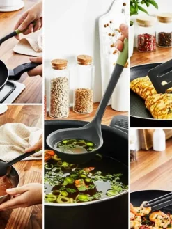 Tefal Keittiötarvikkeet|tarjoilukauha kaavinreunalla Essential 2in1