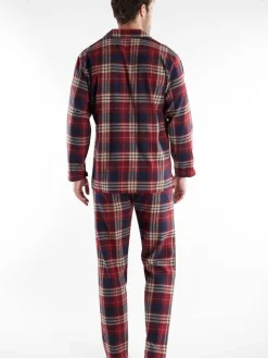 Tom Tailor Yöasut|flanellipyjama 71447-5200 424 Red-medium check