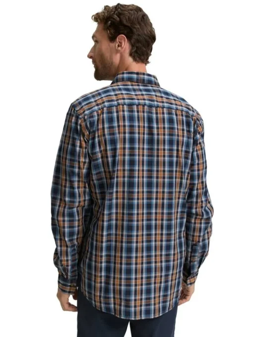Tom Tailor Kauluspaidat|paita 1047324 38477 Navy blue shades check