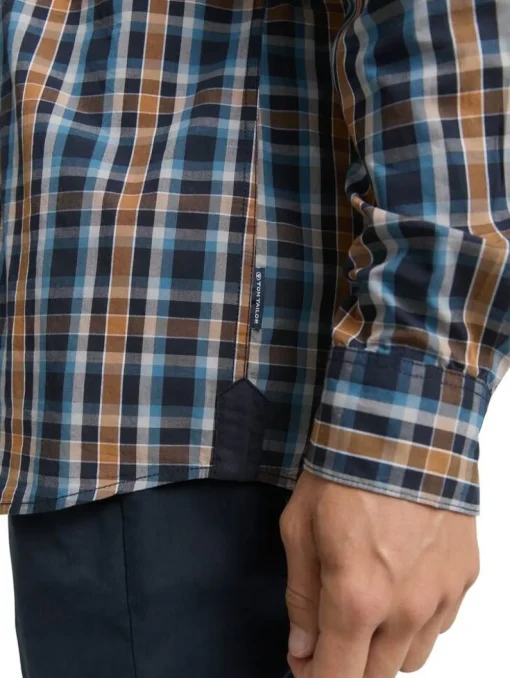 Tom Tailor Kauluspaidat|paita 1047324 38477 Navy blue shades check