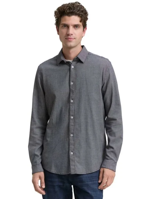 Tom Tailor Kauluspaidat|paita 1047336 38510 Navy squared structure