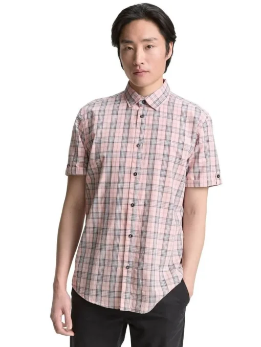 Tom Tailor Kauluspaidat|paita SS 1046088 37982 Blush Pink Navy Checks