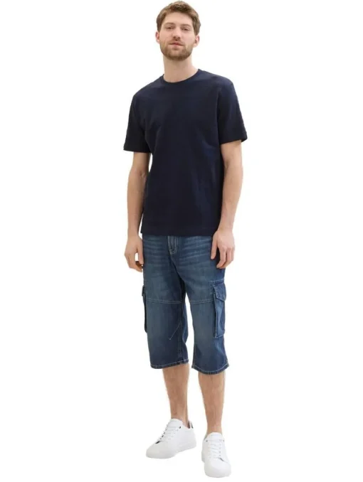 Tom Tailor Shortsit|shortsit 1041427 10119 Used mid stone blue denim
