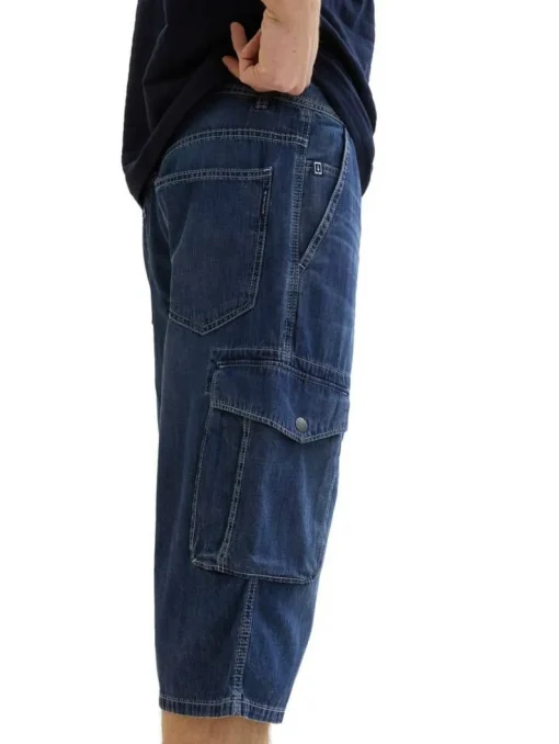 Tom Tailor Shortsit|shortsit 1041427 10119 Used mid stone blue denim