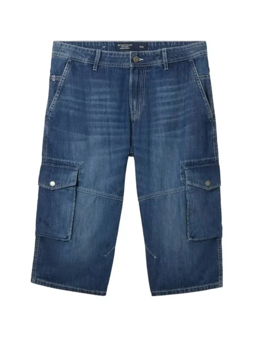 Tom Tailor Shortsit|shortsit 1041427 10119 Used mid stone blue denim