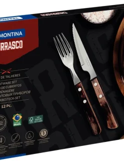 Tramontina Aterimet|pihviaterimet Churrasco 12 os. polywood