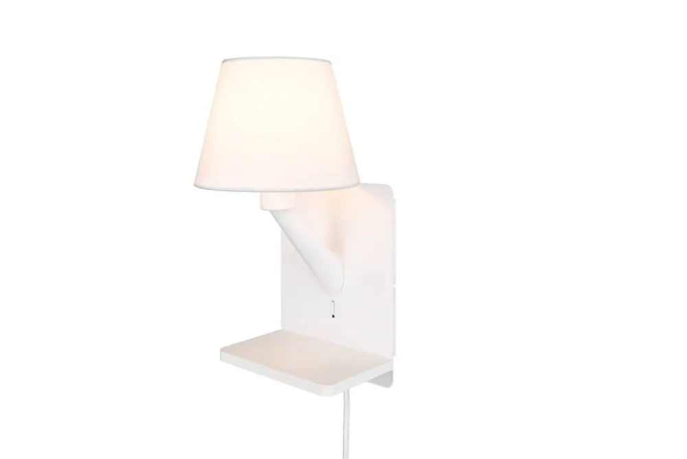 Trio Lighting Sisustusvalaisimet|Comfort seinävalaisin E14 mattavalkoinen latau