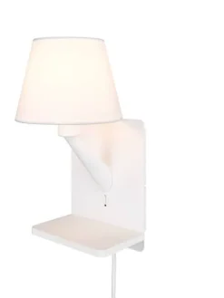 Trio Lighting Sisustusvalaisimet|Comfort seinävalaisin E14 mattavalkoinen latau