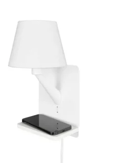 Trio Lighting Sisustusvalaisimet|Comfort seinävalaisin E14 mattavalkoinen latau