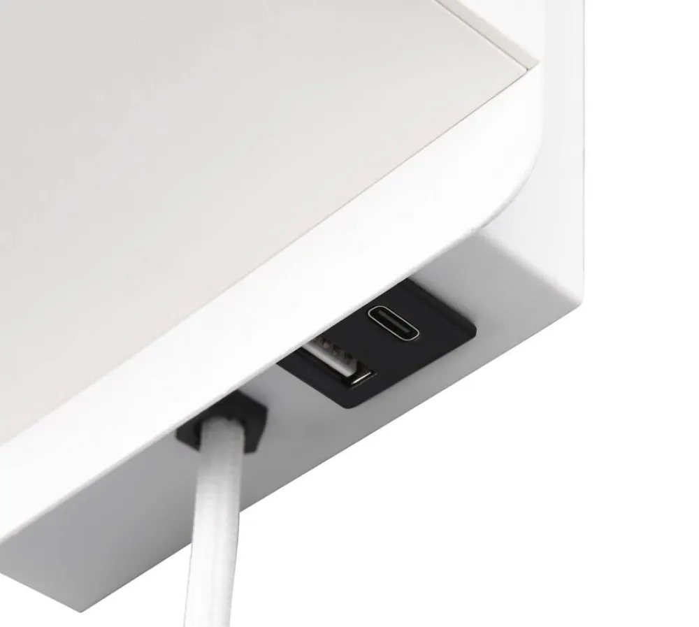 Trio Lighting Sisustusvalaisimet|Comfort seinävalaisin E14 mattavalkoinen latau