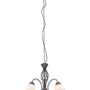 Trio Lighting Sisustusvalaisimet|kattokruunu Rustica 3-os E27 rustiikki