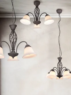 Trio Lighting Sisustusvalaisimet|kattokruunu Rustica 3-os E27 rustiikki