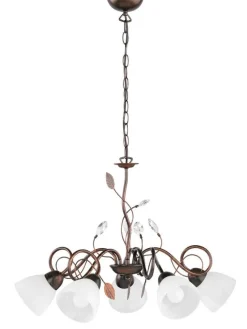 Trio Lighting Sisustusvalaisimet|kattokruunu Traditio 5-os E14 rustiikki