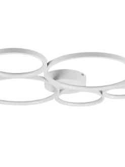 Trio Lighting Sisustusvalaisimet|kattovalaisin Rondo LED 5-os mattavalkoinen