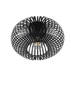 Trio Lighting Sisustusvalaisimet|kattovalaisin Johann 30 cm E27 mattamusta