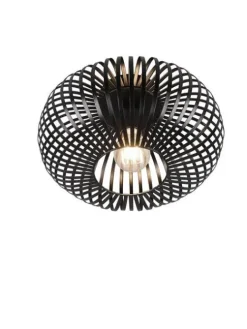 Trio Lighting Sisustusvalaisimet|kattovalaisin Johann 30 cm E27 mattamusta
