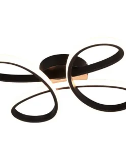 Trio Lighting Sisustusvalaisimet|kattovalaisin Fly LED 40 cm mattamusta