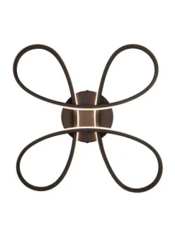 Trio Lighting Sisustusvalaisimet|kattovalaisin Fly LED 40 cm mattamusta