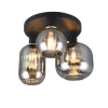Trio Lighting Sisustusvalaisimet|kattovalaisin Diva 3-os E27 mattamusta/kromatt