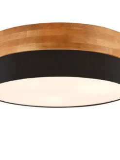 Trio Lighting Sisustusvalaisimet|kattovalaisin Seasons 50 cm E27 musta/puu