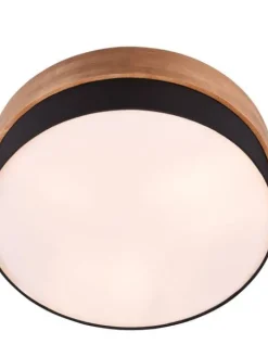 Trio Lighting Sisustusvalaisimet|kattovalaisin Seasons 50 cm E27 musta/puu