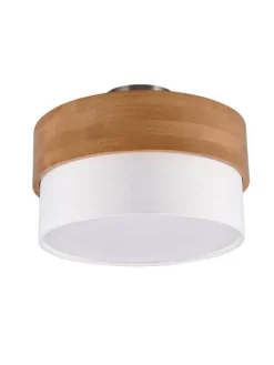 Trio Lighting Sisustusvalaisimet|kattovalaisin Seasons 30 cm E14 valkoinen/puu