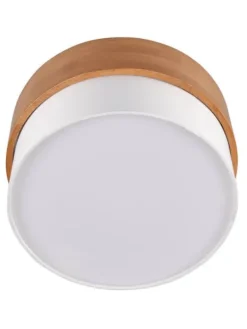 Trio Lighting Sisustusvalaisimet|kattovalaisin Seasons 30 cm E14 valkoinen/puu