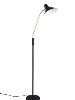Trio Lighting Sisustusvalaisimet|lattiavalaisin Traveller E27 mattamusta/mattam