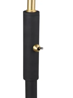 Trio Lighting Sisustusvalaisimet|lattiavalaisin Traveller E27 mattamusta/mattam