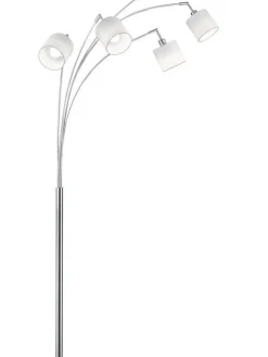 Trio Lighting Sisustusvalaisimet|lattiavalaisin kaari Tommy 5-os E14 harjattu t
