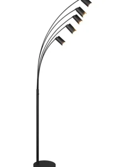 Trio Lighting Sisustusvalaisimet|lattiavalaisin Marley 5-os GU10 mattamusta