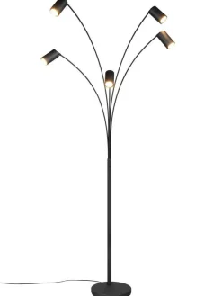 Trio Lighting Sisustusvalaisimet|lattiavalaisin Marley 5-os GU10 mattamusta